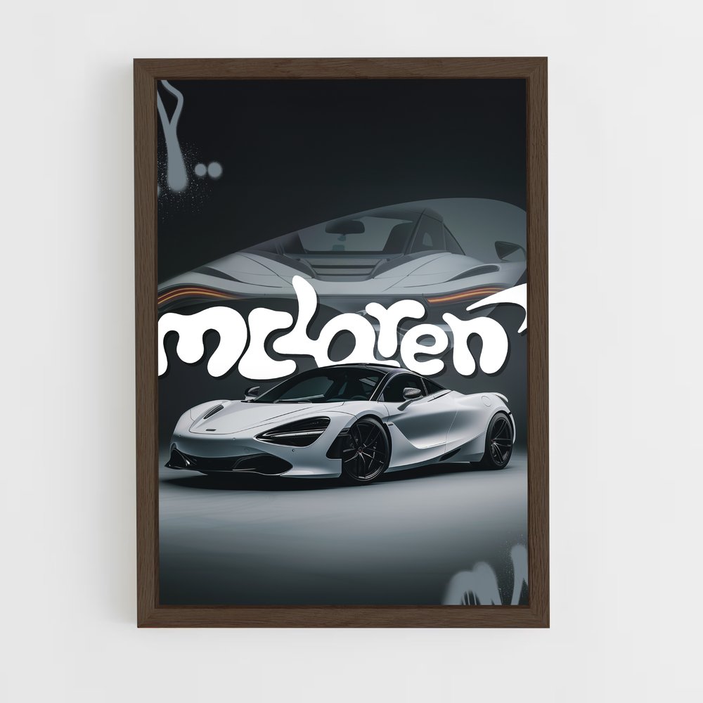 Poster White Lightning – affiche Mclaren (vue 5)