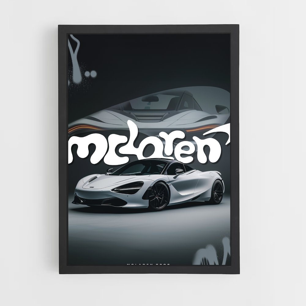 Poster White Lightning – affiche Mclaren (vue 2)