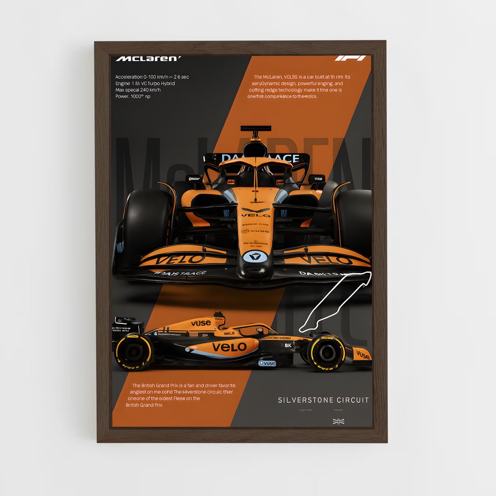 Poster Arc-en-Ciel McLaren (vue 5)