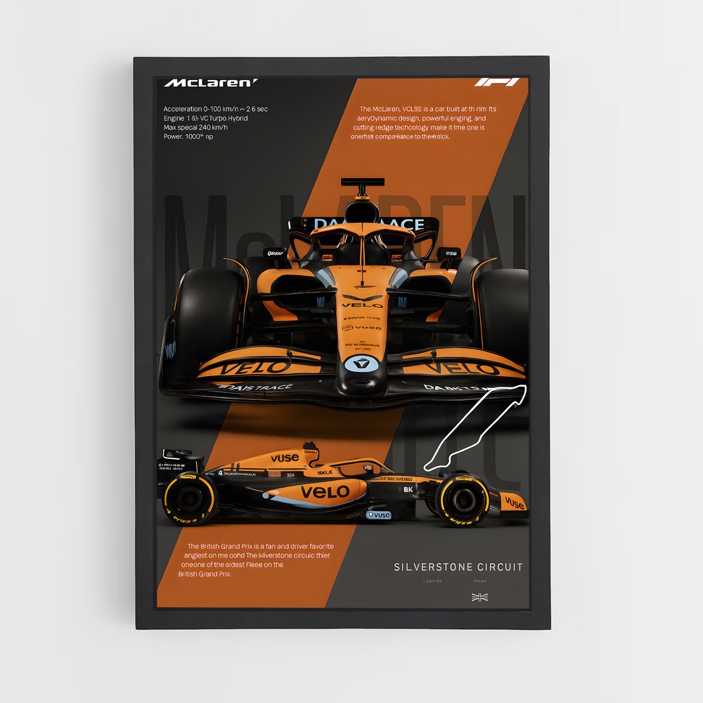 Poster Arc-en-Ciel McLaren (vue 2)