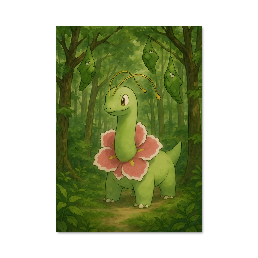 Poster Fleur de Dinosaure – affiche Pokemon