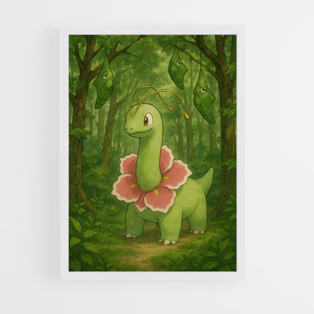 Poster Fleur de Dinosaure – affiche Pokemon (vue 3)