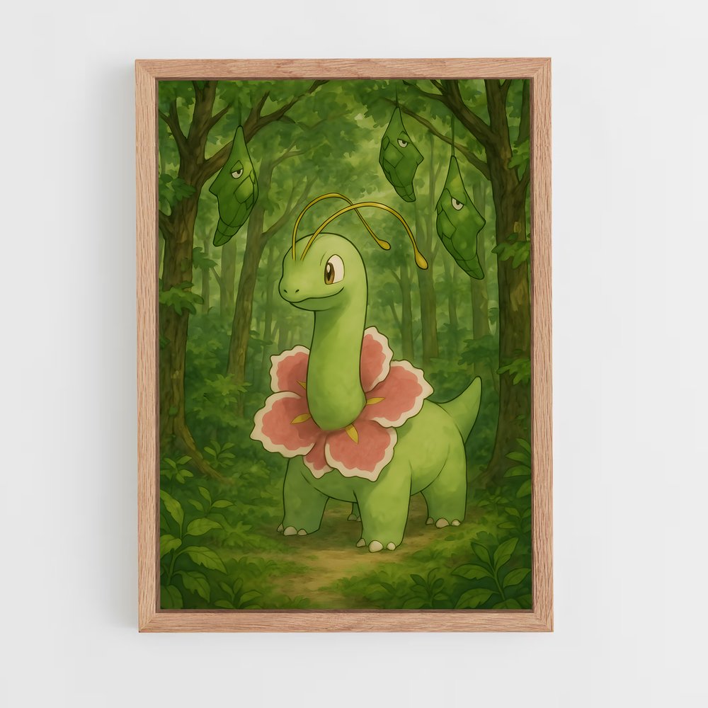 Poster Fleur de Dinosaure – affiche Pokemon (vue 4)