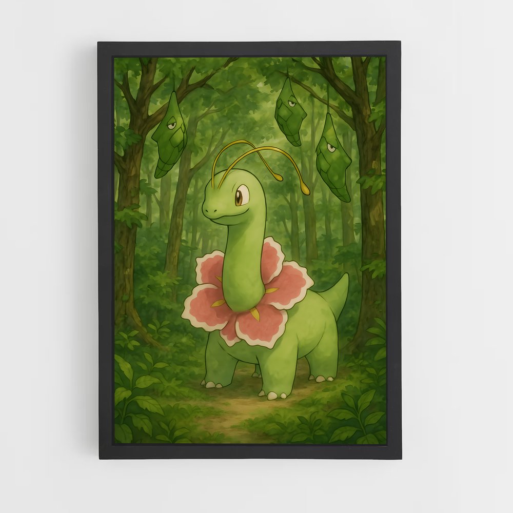 Poster Fleur de Dinosaure – affiche Pokemon (vue 2)