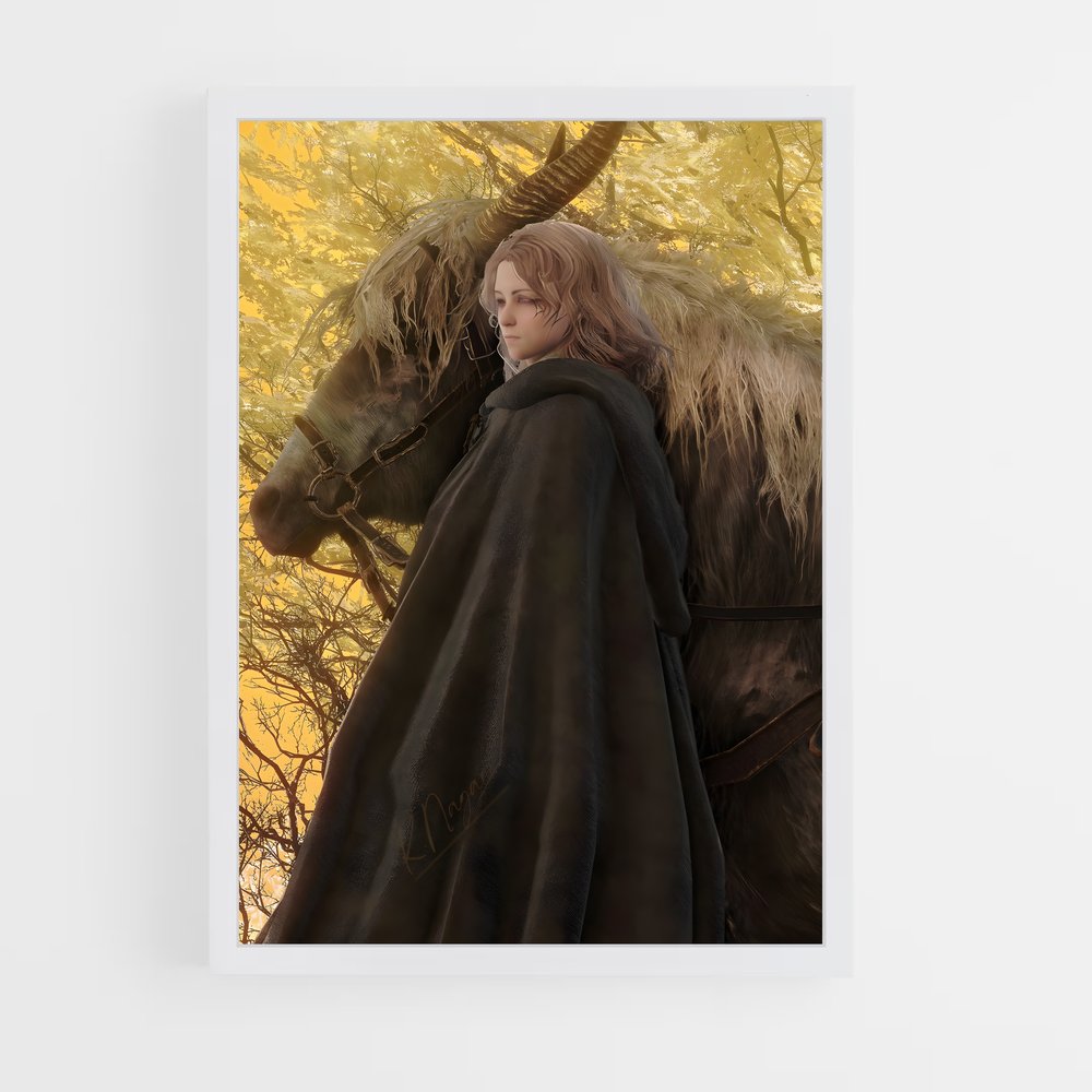 Poster La Cavalière Sombre – affiche Elden Ring (vue 3)
