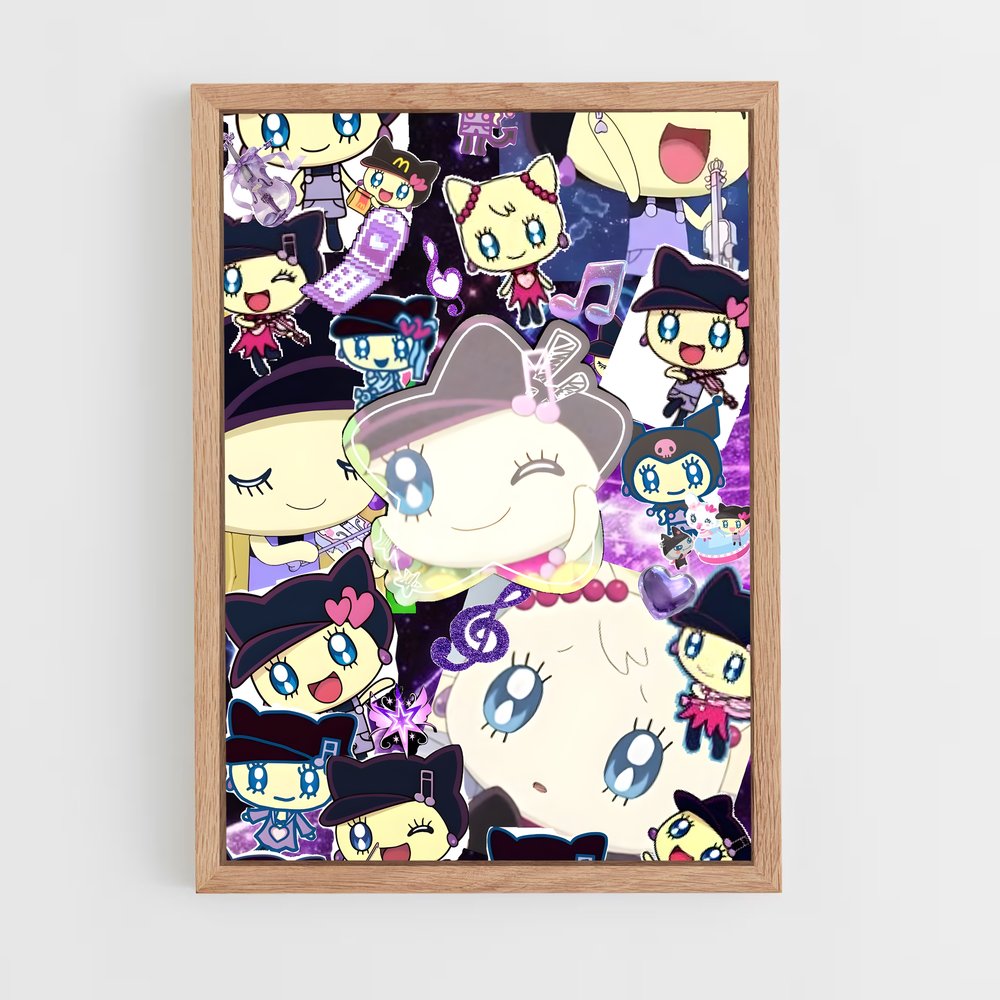 Poster Chats Nocturnes – affiche Tamagotchi (vue 4)
