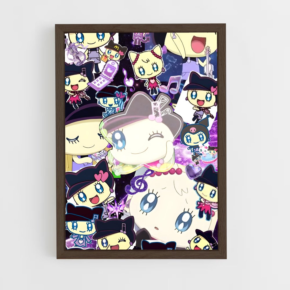 Poster Chats Nocturnes – affiche Tamagotchi (vue 5)