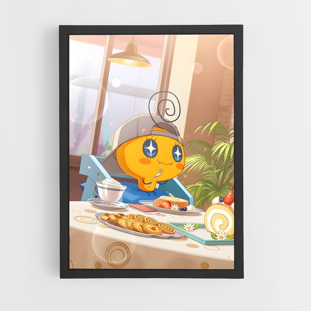 Poster Banquet Cartoon – affiche Tamagotchi (vue 2)