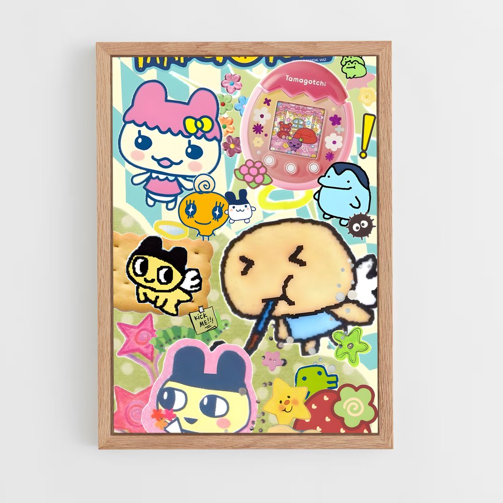 Poster Memetchi Mania – affiche Tamagotchi (vue 4)