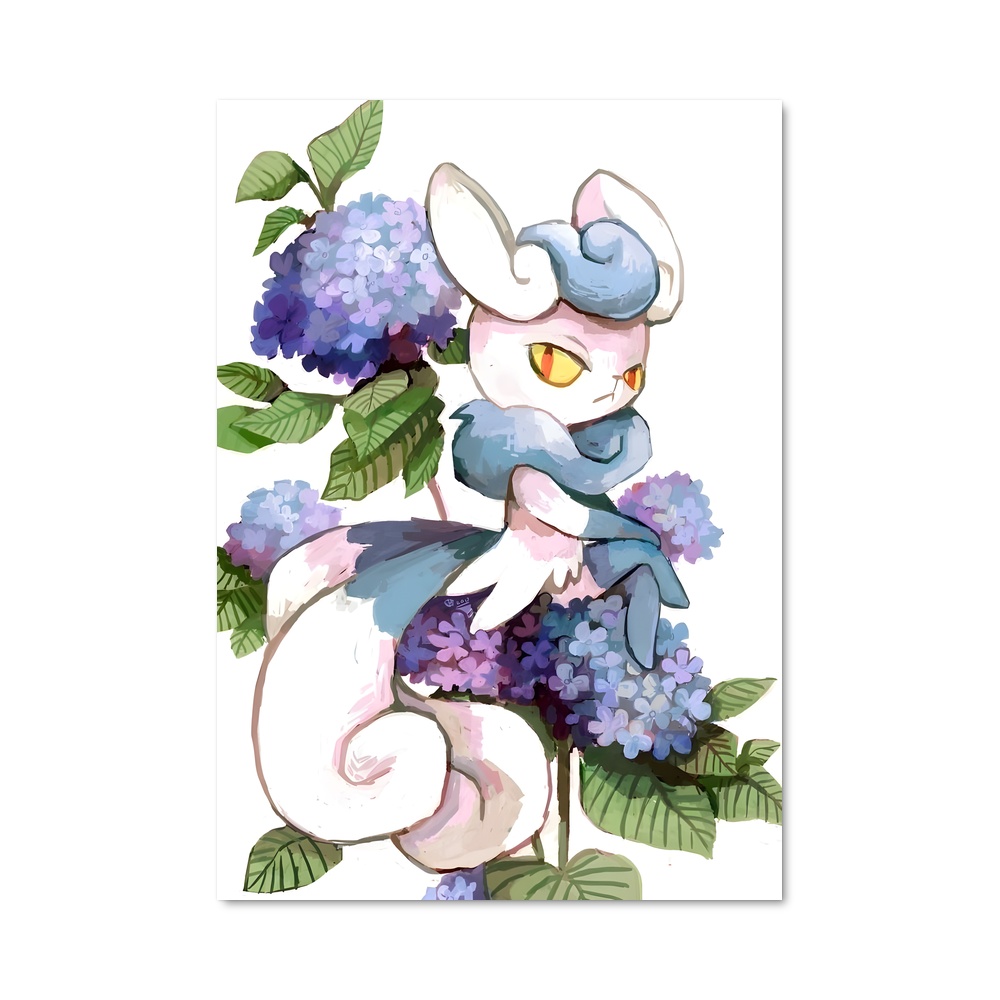 Poster Fleur de Miaulement – affiche Pokemon