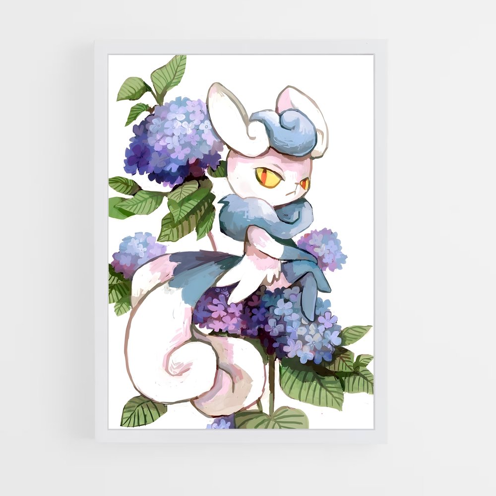 Poster Fleur de Miaulement – affiche Pokemon (vue 3)