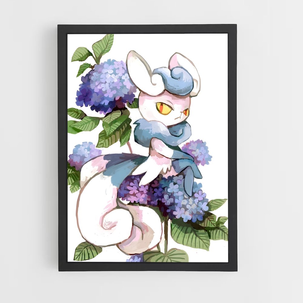 Poster Fleur de Miaulement – affiche Pokemon (vue 2)