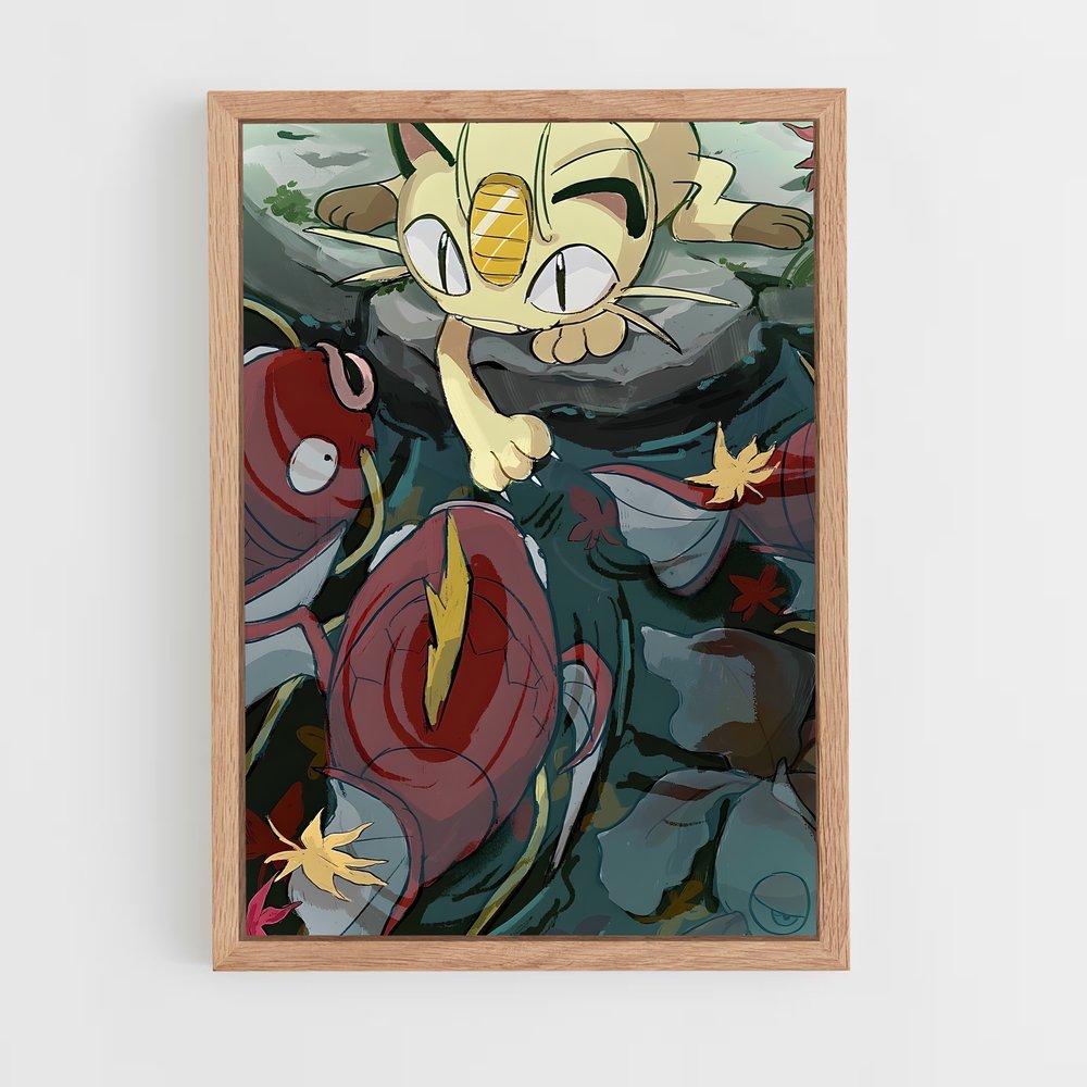 Poster Meowth's Feast – affiche Pokemon (vue 4)
