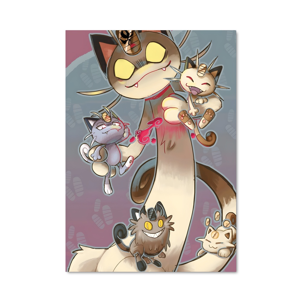 Poster Les Yeux du Chat – affiche Pokemon