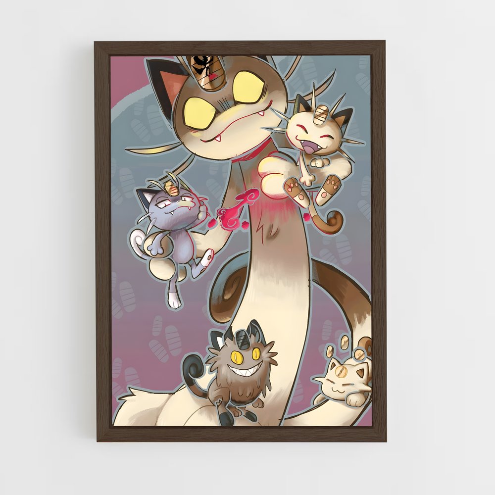 Poster Les Yeux du Chat – affiche Pokemon (vue 5)