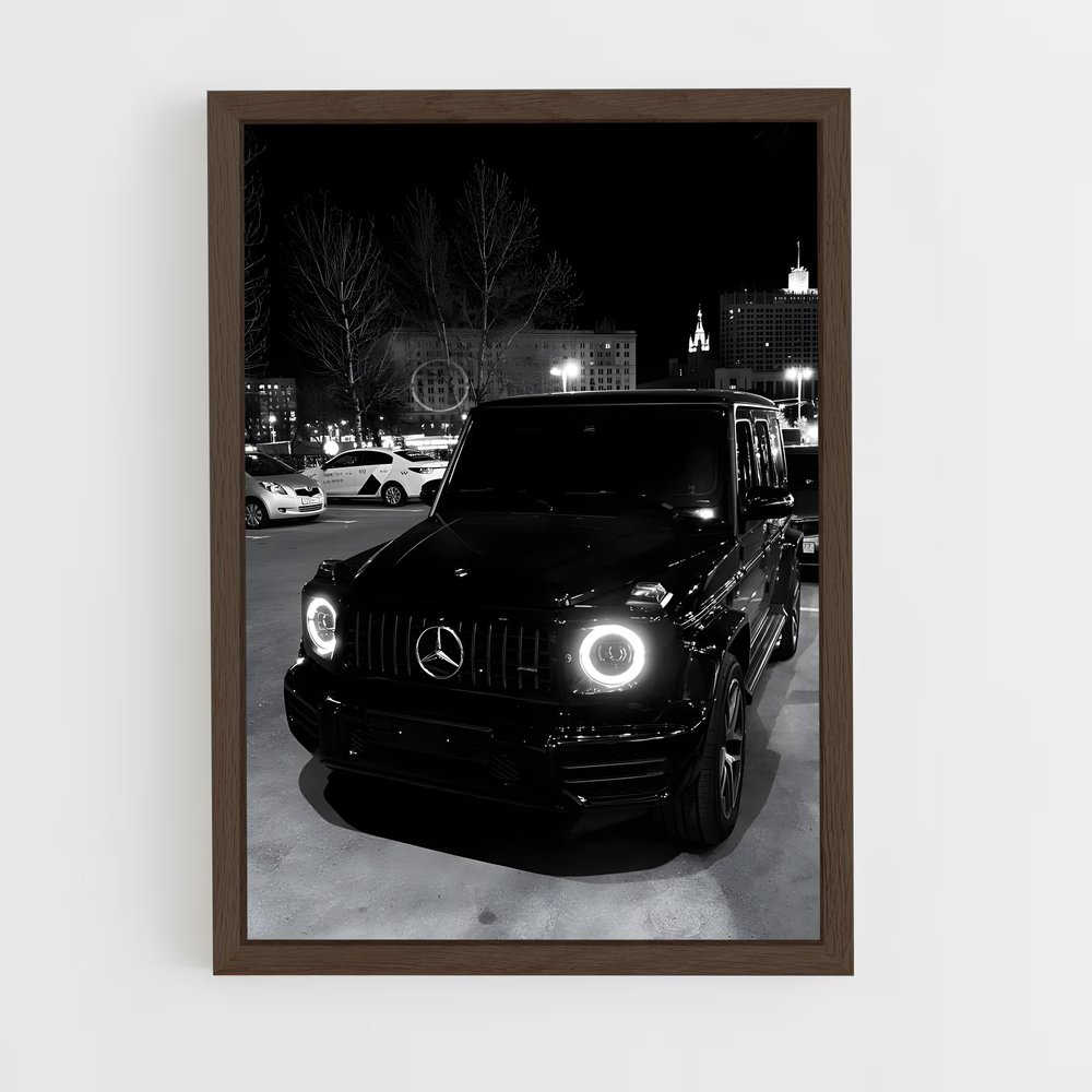 Poster SUV Noir Élégance – affiche Mercedes (vue 5)