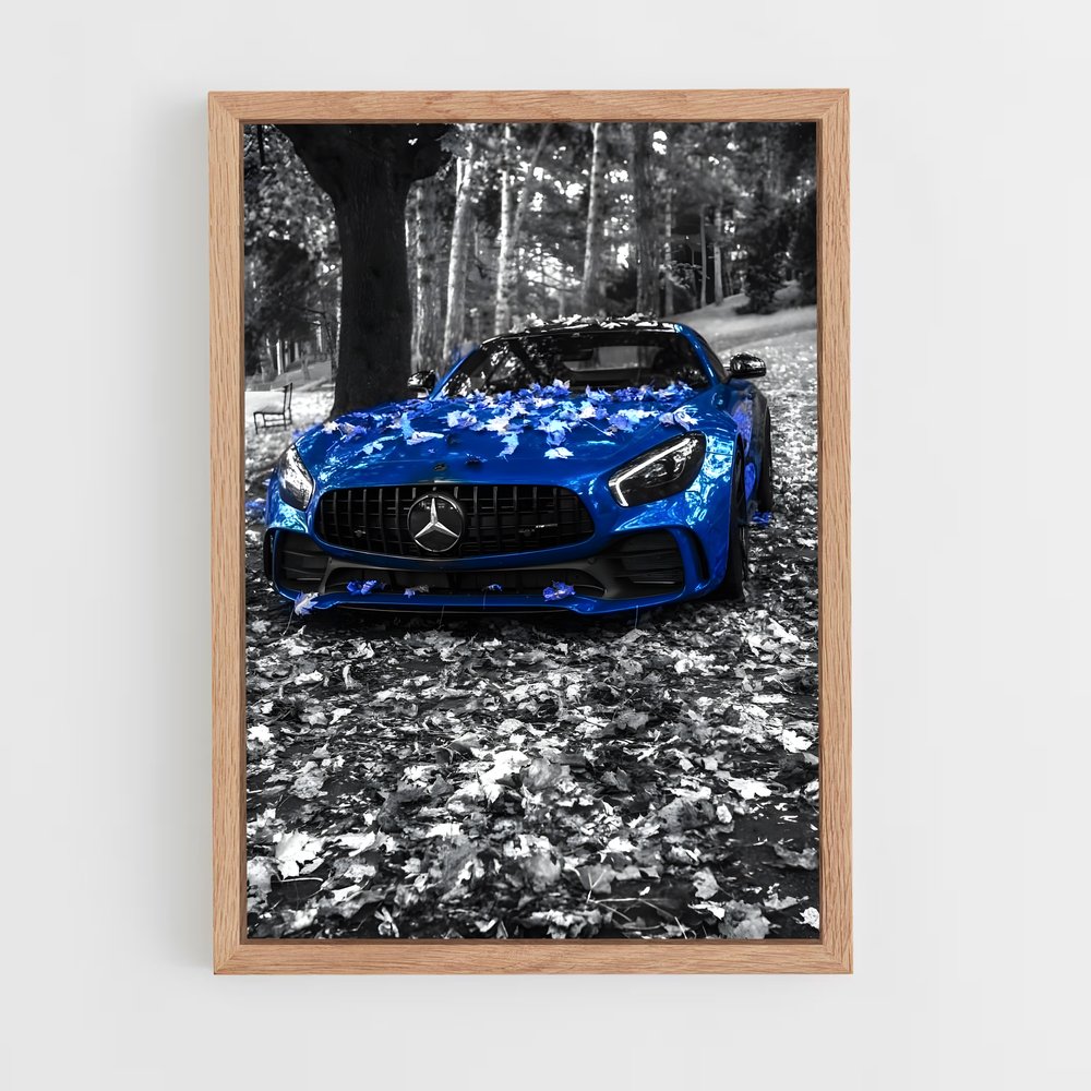 Poster Mercedes en Forêt (vue 4)