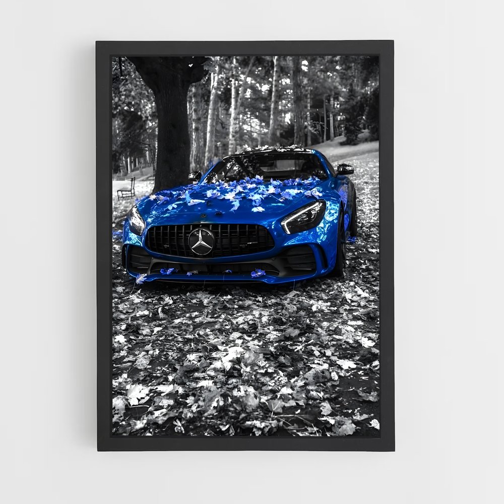 Poster Mercedes en Forêt (vue 2)