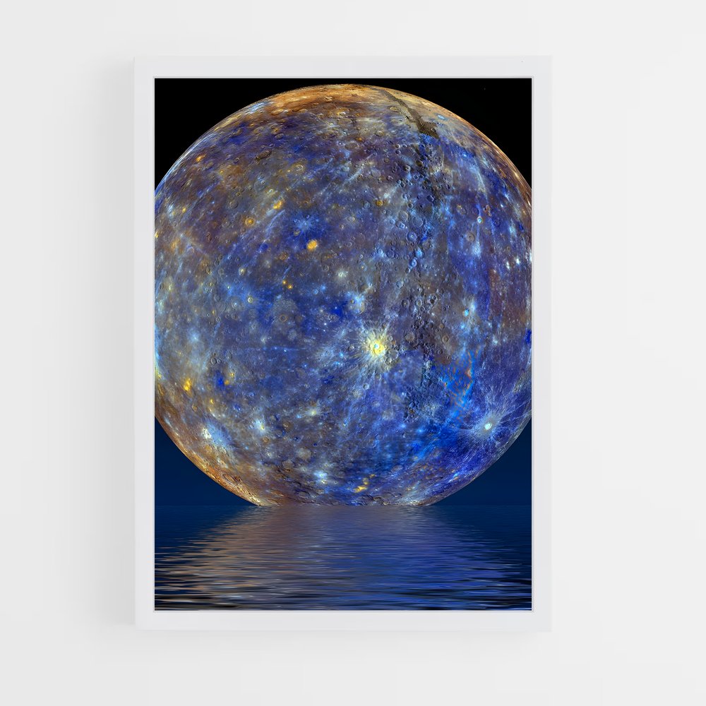 Poster Voyage sur Mercure – affiche Système solaire (vue 3)