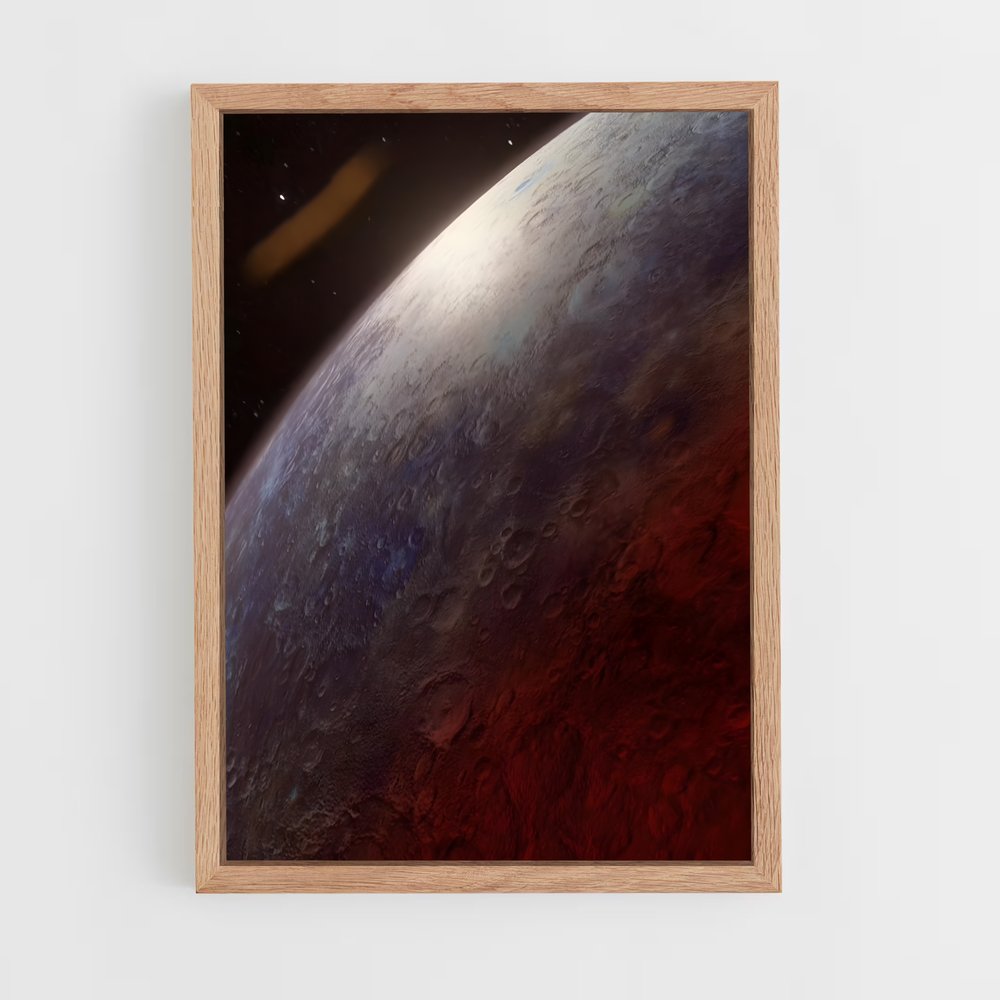 Poster Nebula Rouge – affiche Système solaire (vue 4)