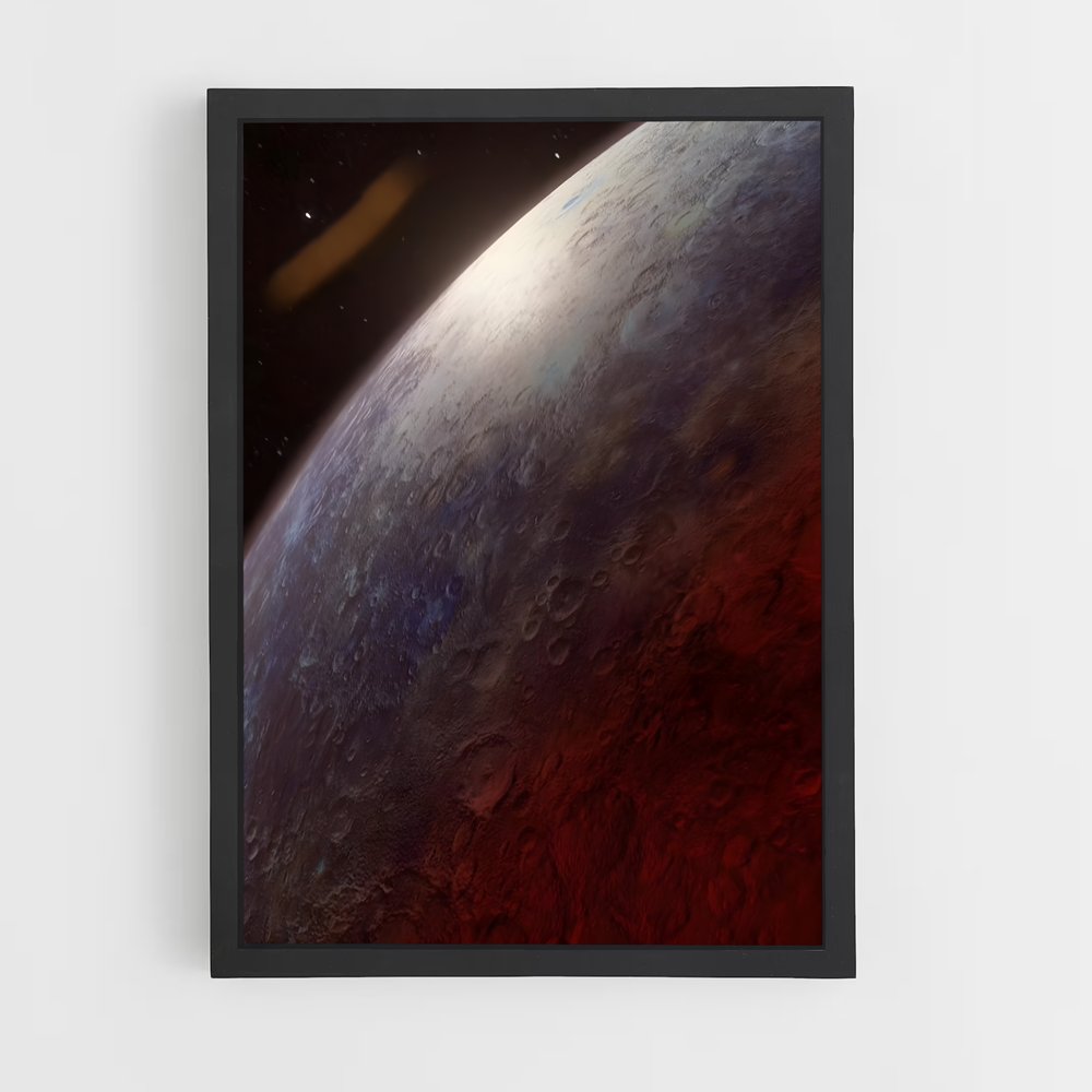 Poster Nebula Rouge – affiche Système solaire (vue 2)