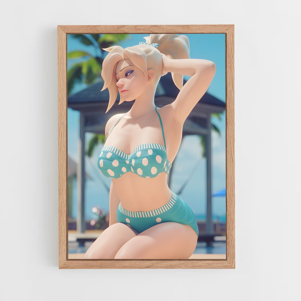 Poster Mercy Estivale – affiche Overwatch (vue 4)