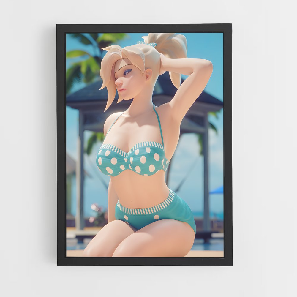 Poster Mercy Estivale – affiche Overwatch (vue 2)