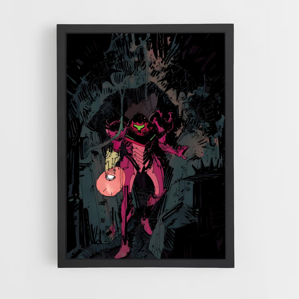 Poster Samus Éternelle – affiche Metroid (vue 2)