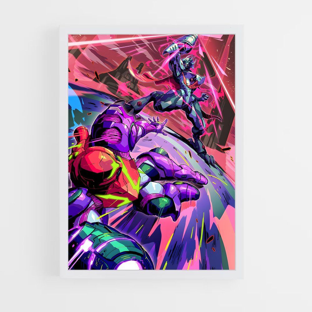 Poster Super Combatants – affiche Metroid (vue 3)