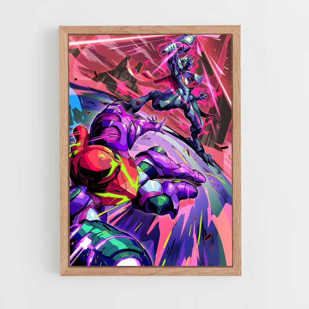 Poster Super Combatants – affiche Metroid (vue 4)