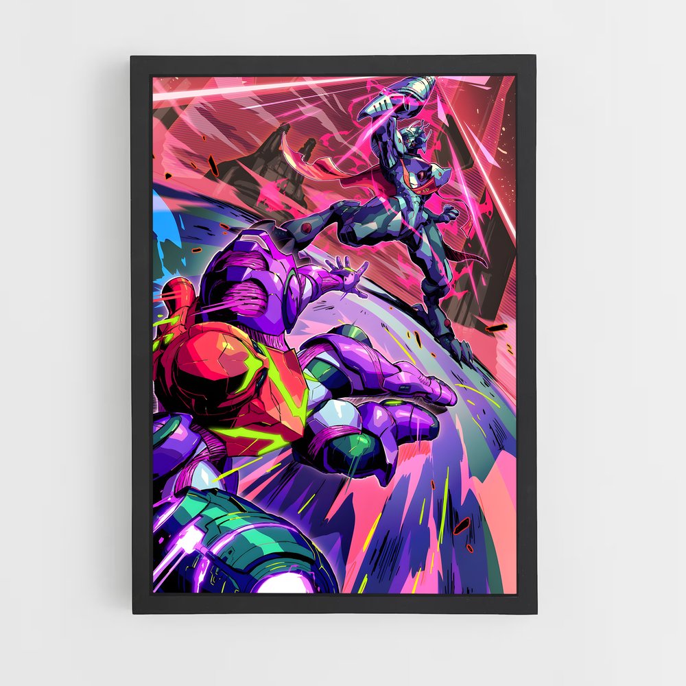 Poster Super Combatants – affiche Metroid (vue 2)