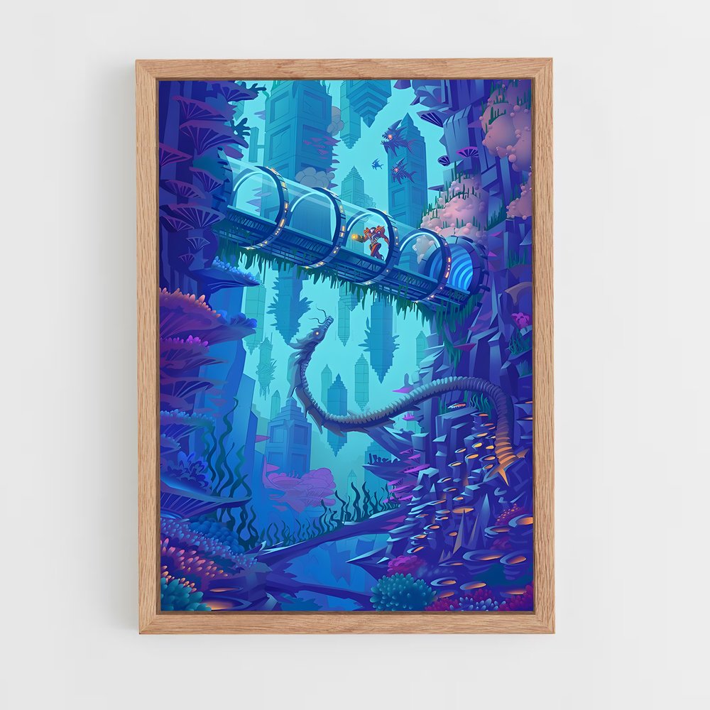 Poster Train des Étoiles – affiche Metroid (vue 4)