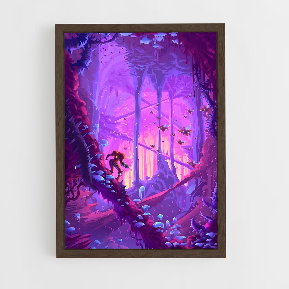 Poster La Forêt Pourpre – affiche Metroid (vue 5)