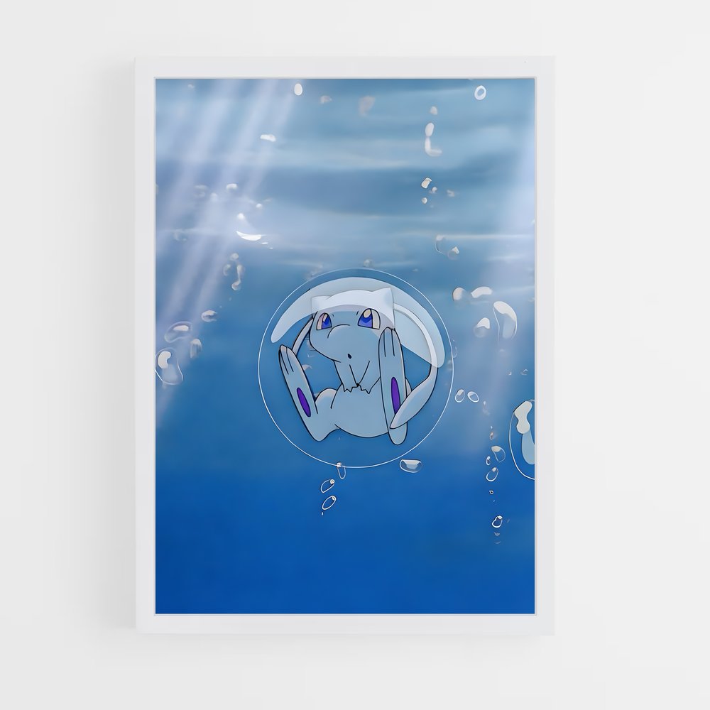 Poster Chien Flottant – affiche Pokemon (vue 3)