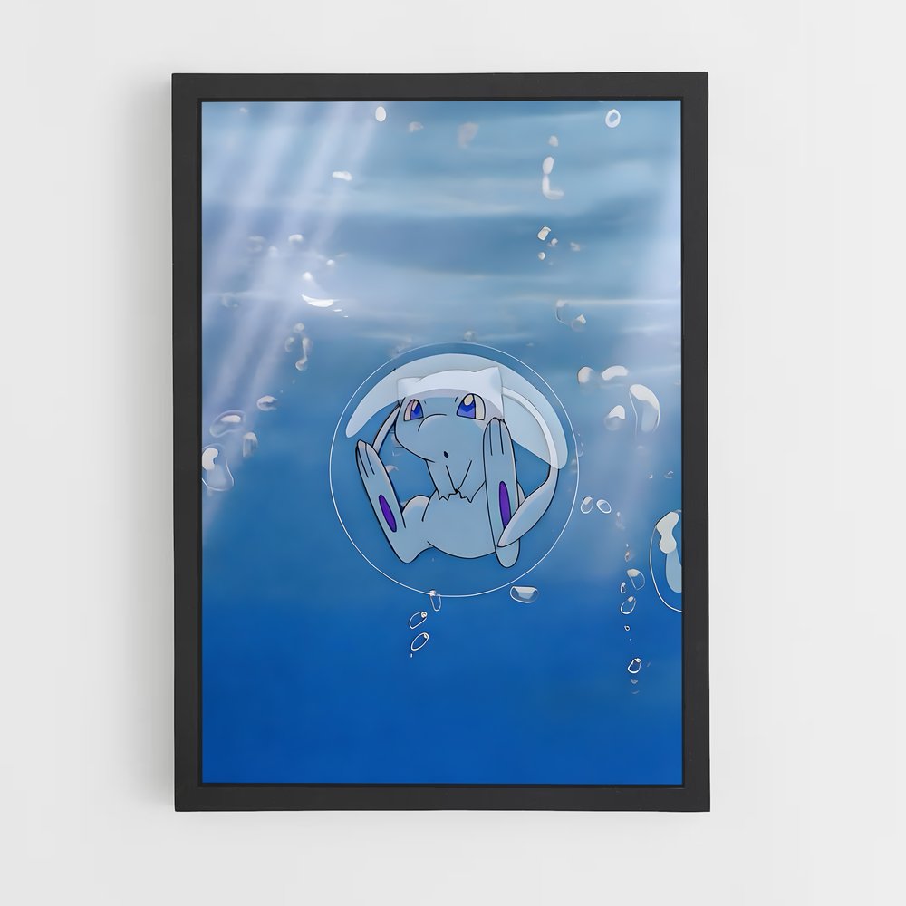 Poster Chien Flottant – affiche Pokemon (vue 2)