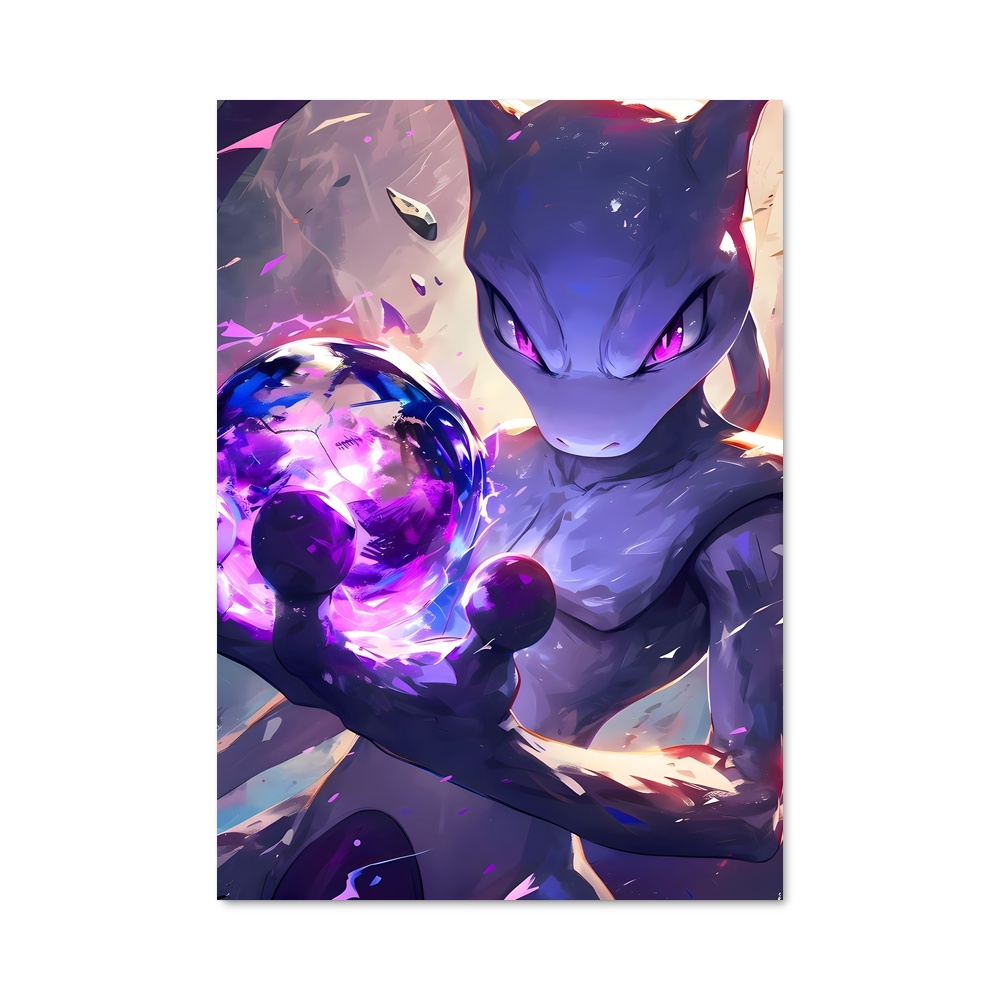Poster Mewtwo Pokémon – affiche Pokemon