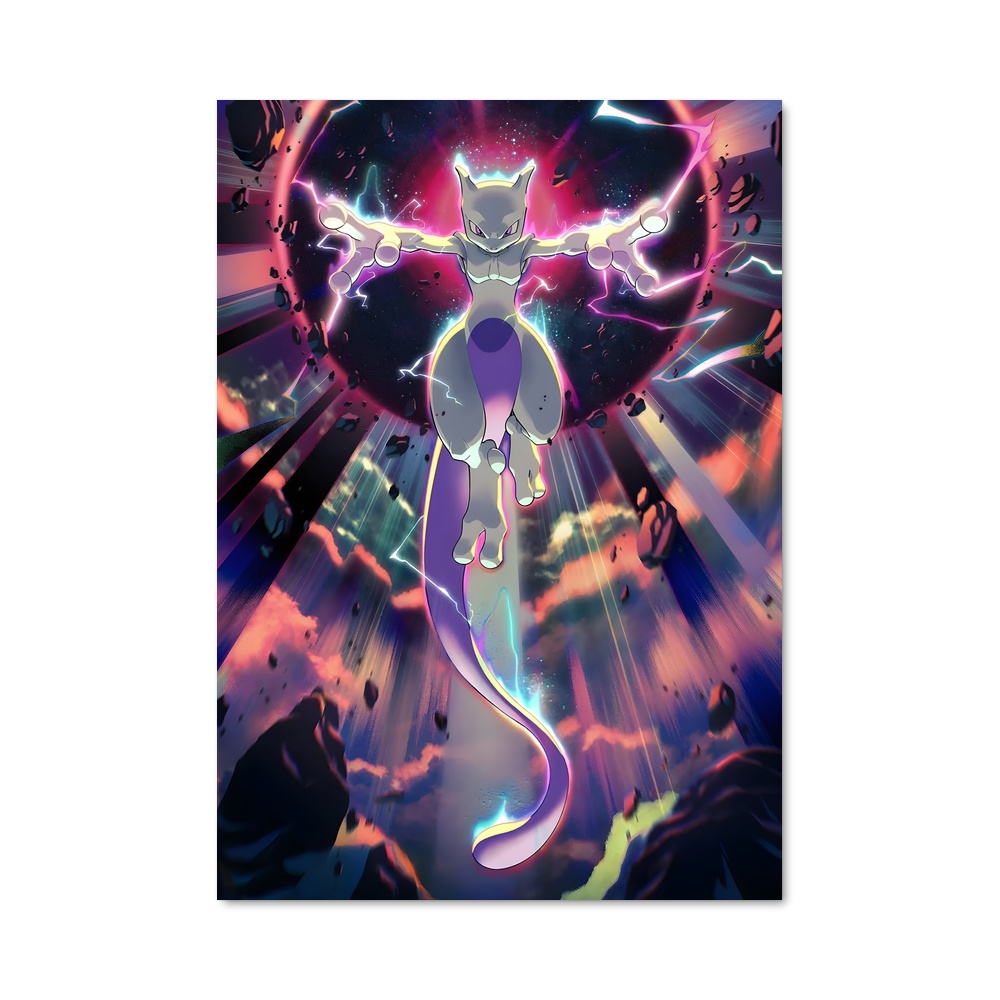 Poster Mewtwo Mystique – affiche Pokemon
