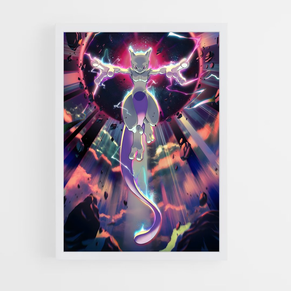Poster Mewtwo Mystique – affiche Pokemon (vue 3)