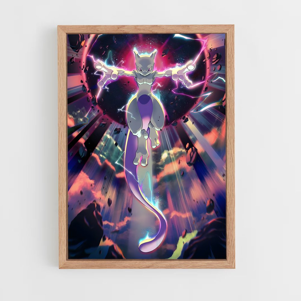 Poster Mewtwo Mystique – affiche Pokemon (vue 4)
