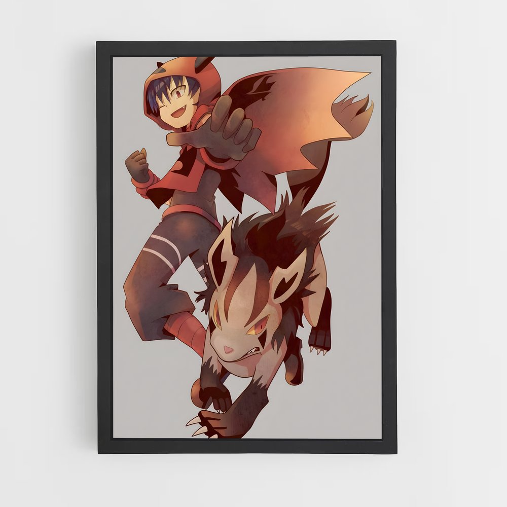 Poster Duo Féroce – affiche Pokemon (vue 2)