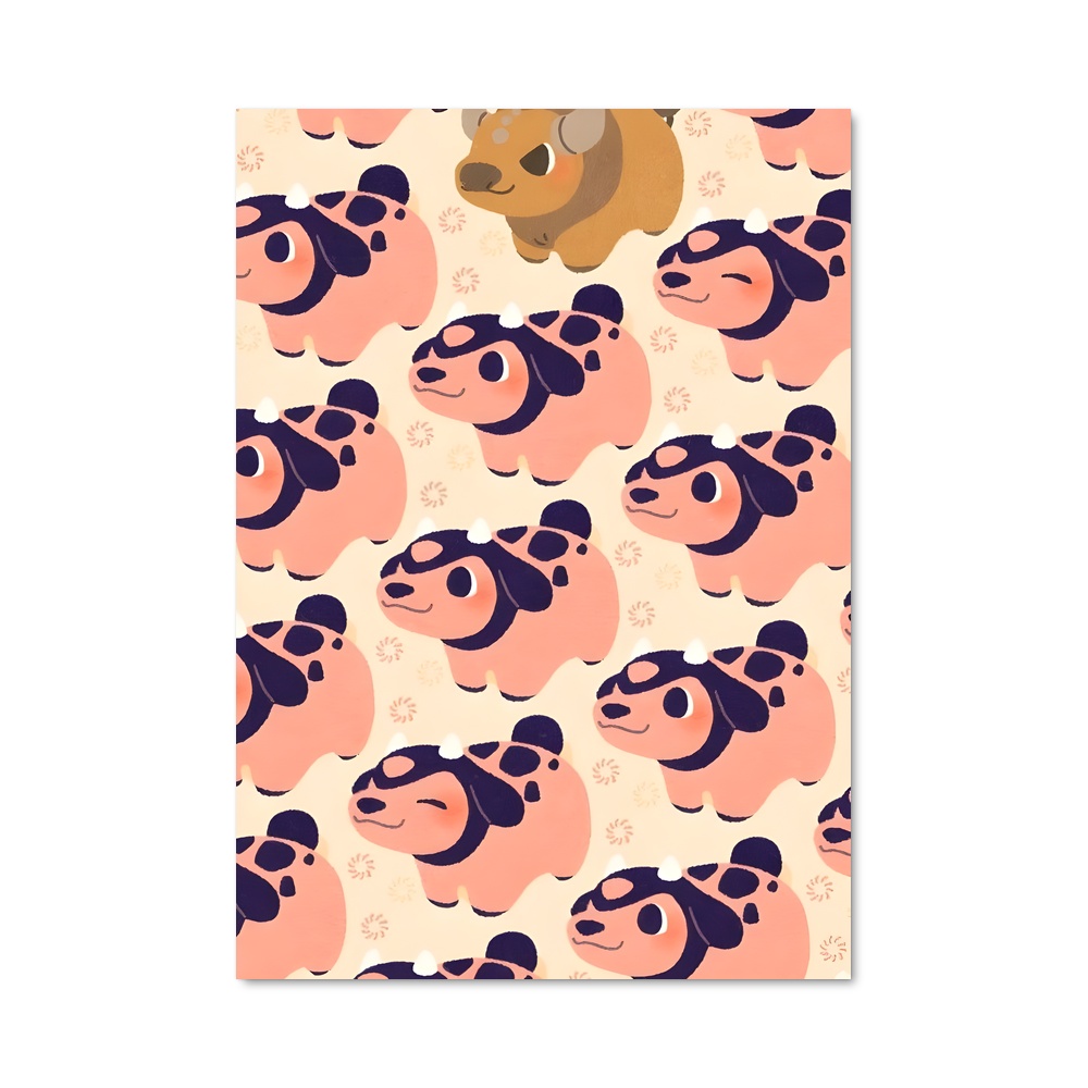 Poster Chien Miltank – affiche Pokemon