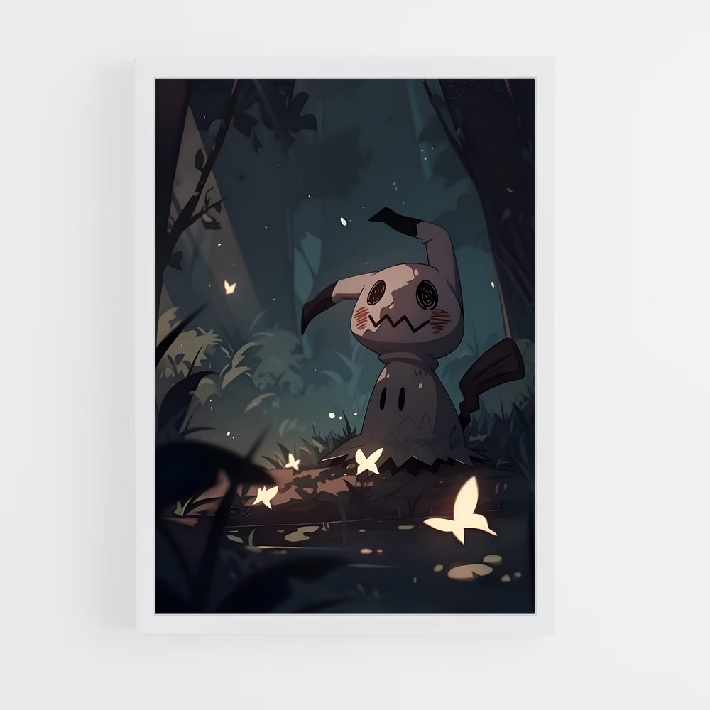 Poster Mimikyu en Forêt – affiche Pokemon (vue 3)