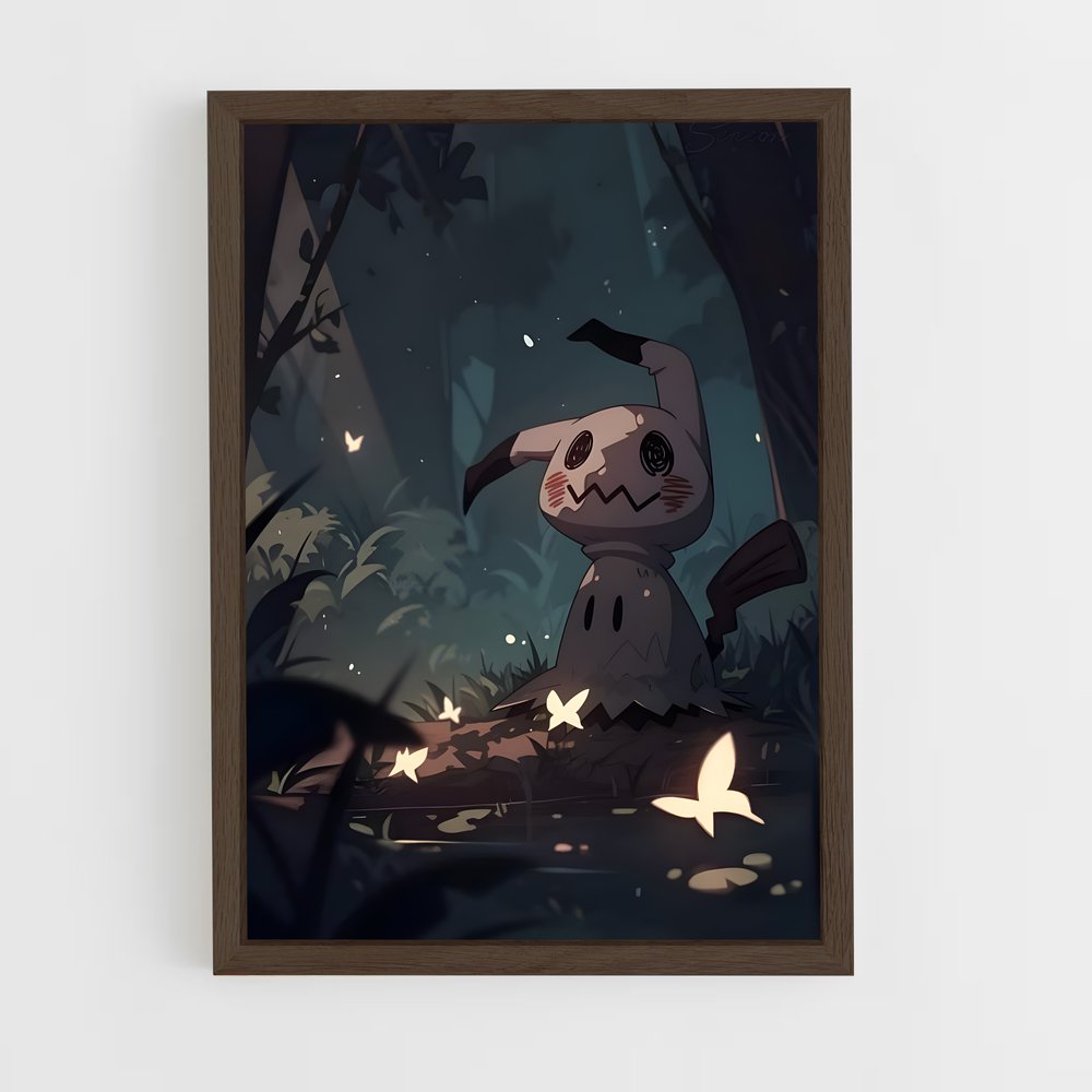 Poster Mimikyu en Forêt – affiche Pokemon (vue 5)
