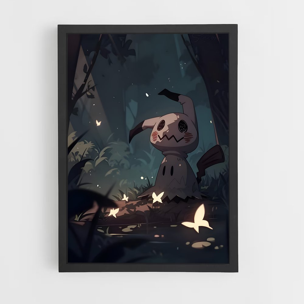 Poster Mimikyu en Forêt – affiche Pokemon (vue 2)