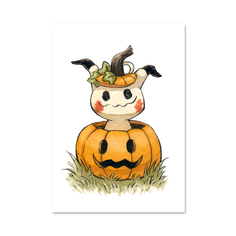 Poster Citrouille Enchantée – affiche Pokemon