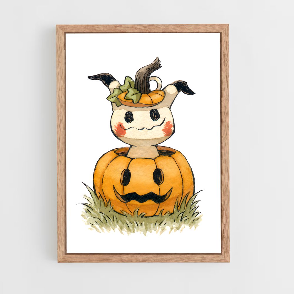 Poster Citrouille Enchantée – affiche Pokemon (vue 4)