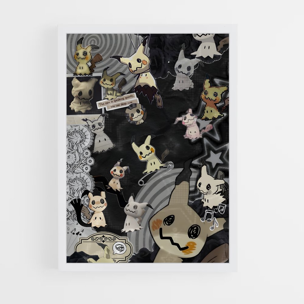 Poster Mimikyu et Les Ballons Enchantés – affiche Pokemon (vue 3)