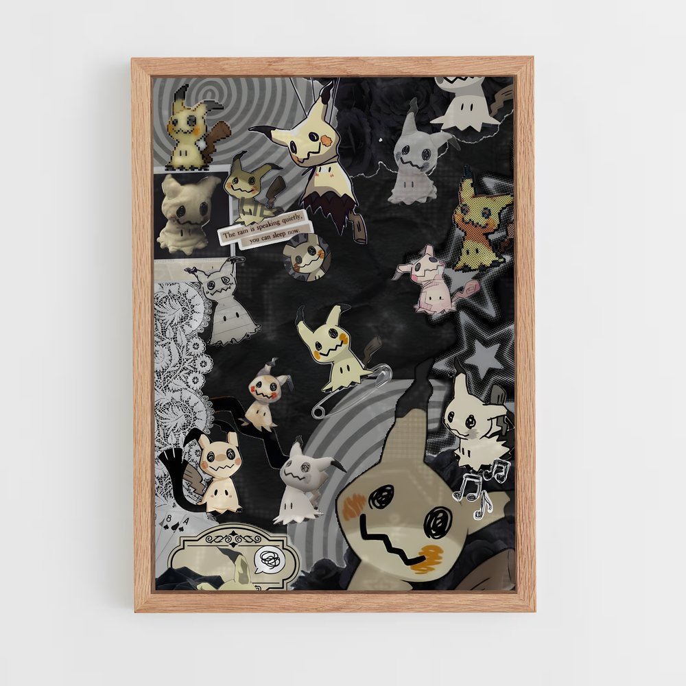 Poster Mimikyu et Les Ballons Enchantés – affiche Pokemon (vue 4)