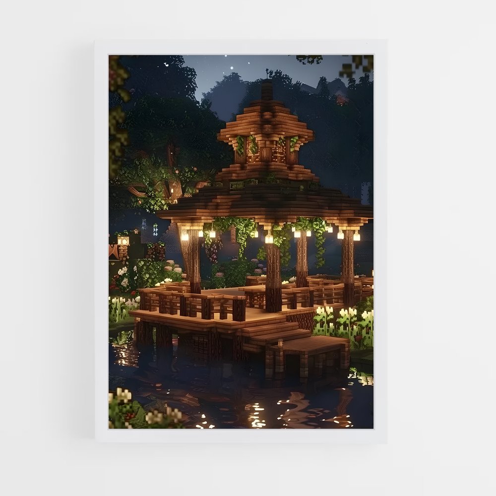 Poster Reflet de l'Aventure – affiche Minecraft (vue 3)