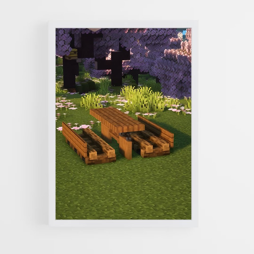 Poster L'Arbre de la Détente – affiche Minecraft (vue 3)